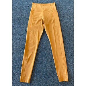 Girlfriend Collective Compression Leggings Pockets Orange Rust Size Small